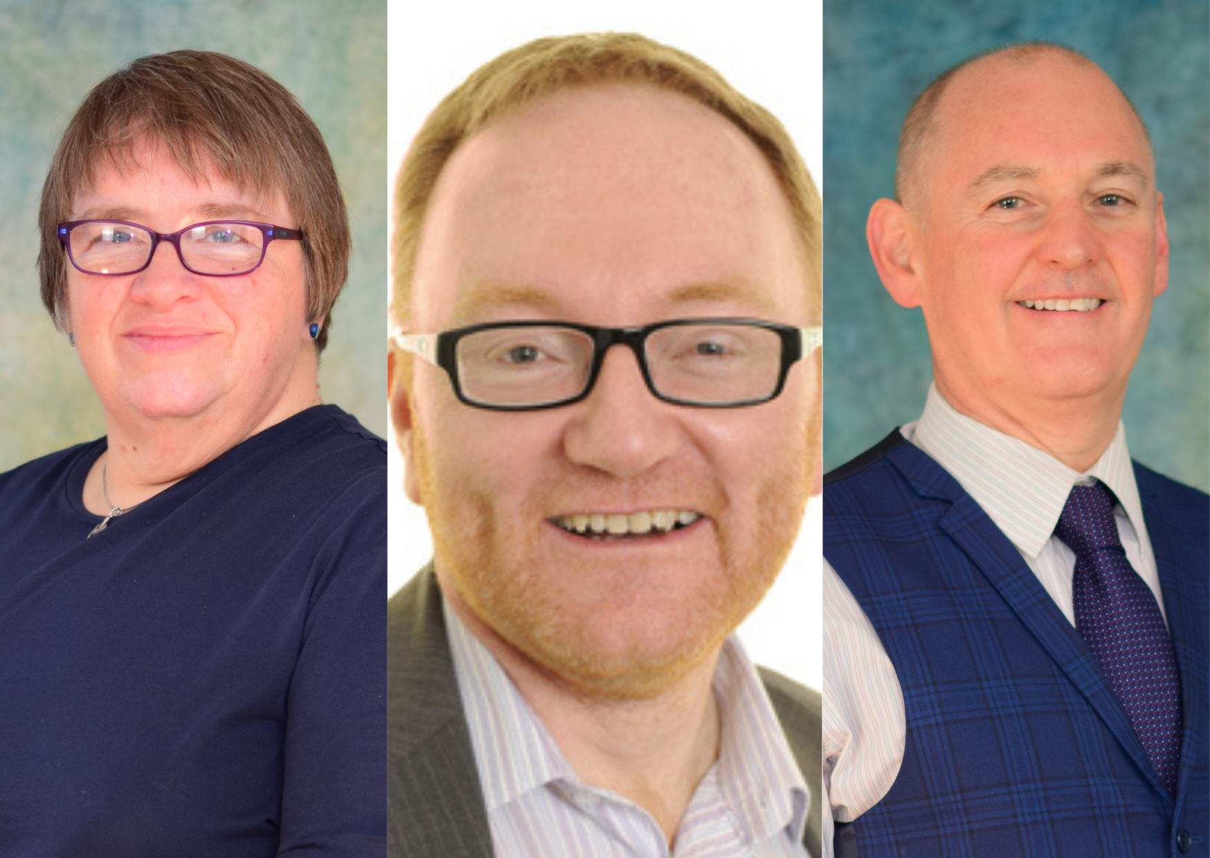 Collage of 3 non-executive board members.
