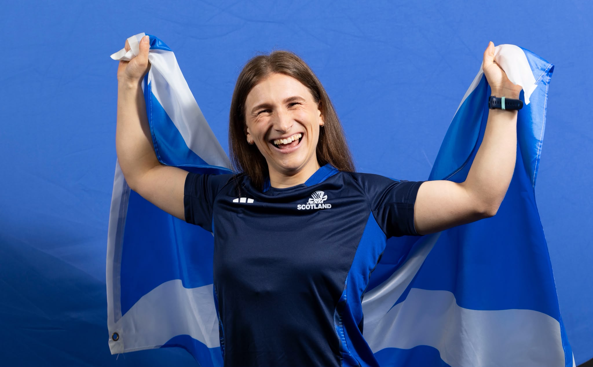 Maddy with flag.jpg