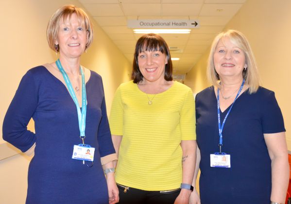 Brenda Proud, Lainey MacKenzie and Bernie Thomson from the Occupational Health team